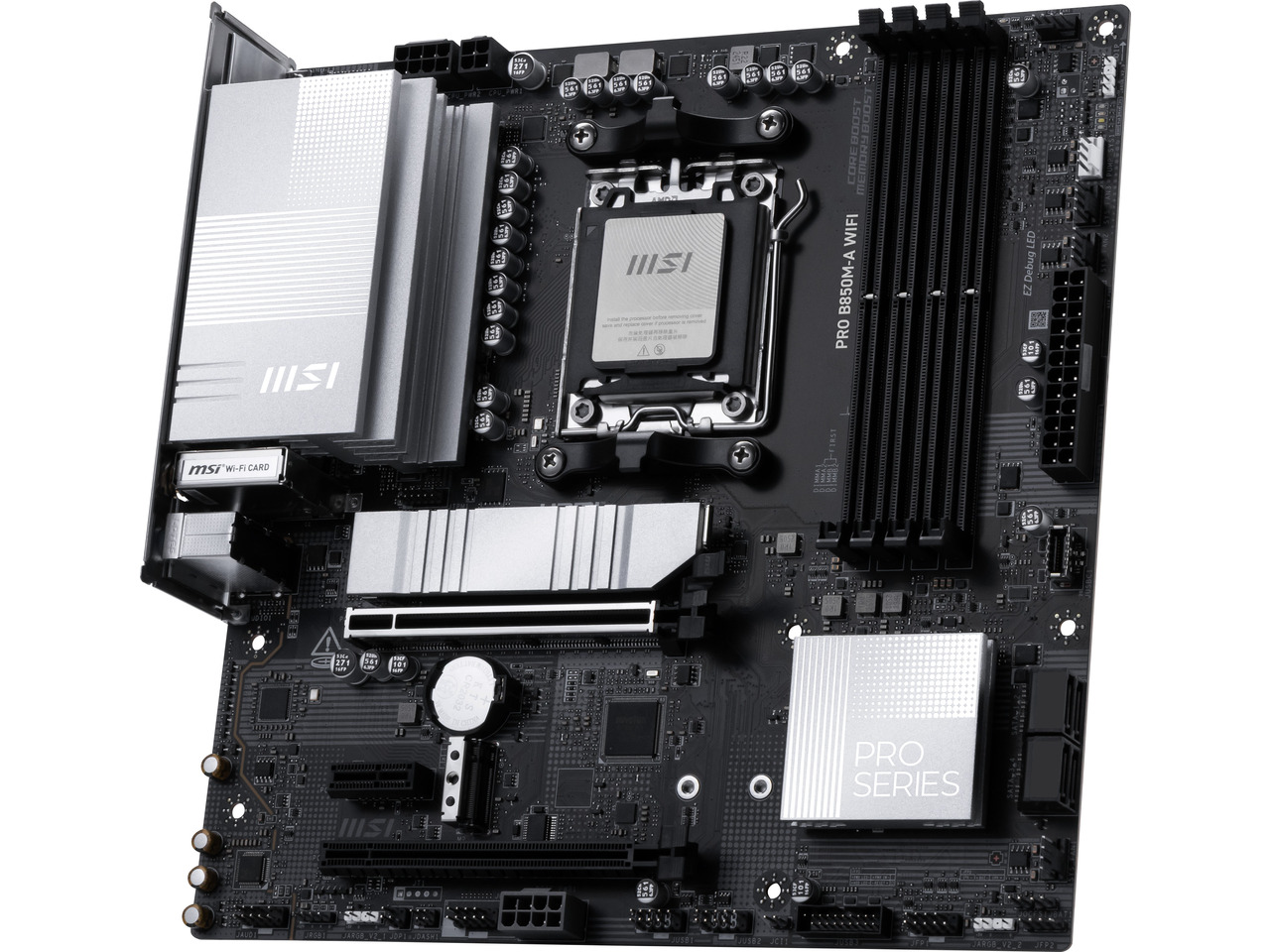MSI PRO B850M-A WIFI AM5, Wi-F - Am5 Micro Atx Pcie 5.0 Motherboard recensie en prijs
