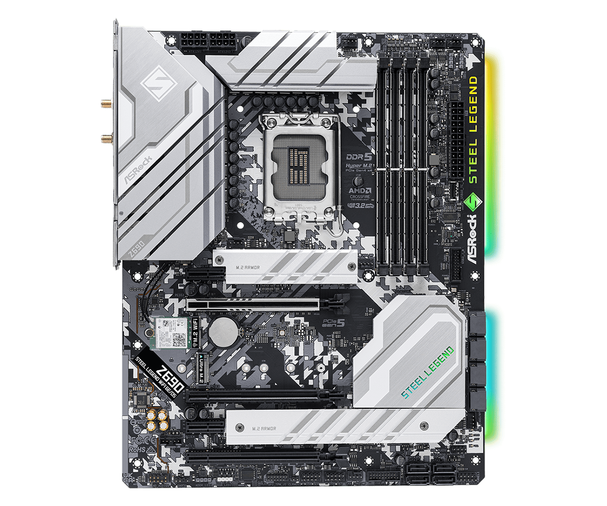 ASROCK Z690 Steel Legend WiFi  - X870E Atx Motherboard recensie en prijs